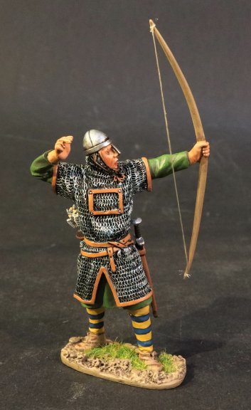 Norman Armored Archer in Green Tunic