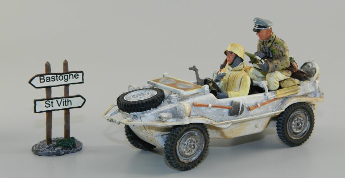 Winter Schwimwagen with SS Officer and Driver