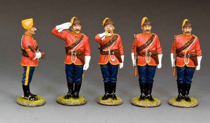 Five Mounties On Parade