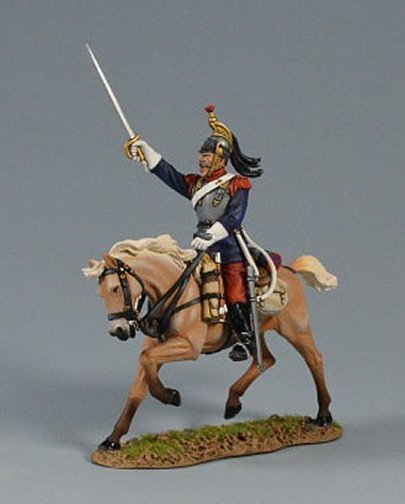 French Cuirassier Bravely Moving Forward