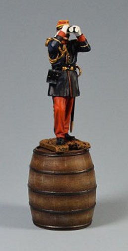 French Officer Standing on Barrel