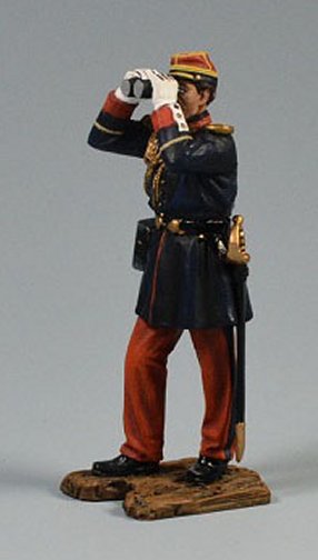 French Officer with Binoculars