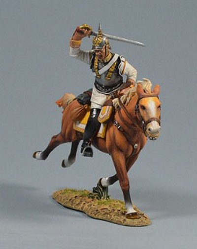 Prussian Cuirassier Slashing with Sabre