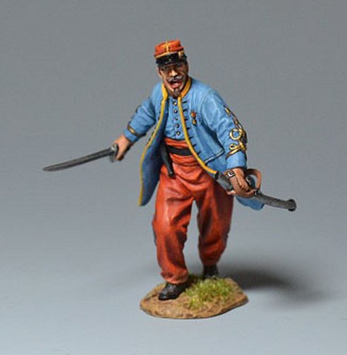 Officer of the Zouaves, Commanding