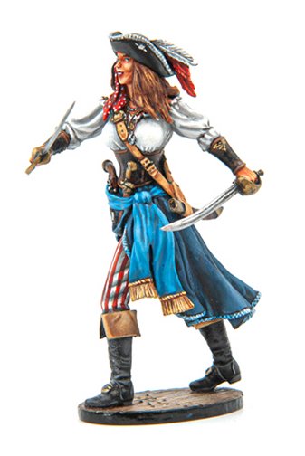 Female Pirate with Dual Cutlasses