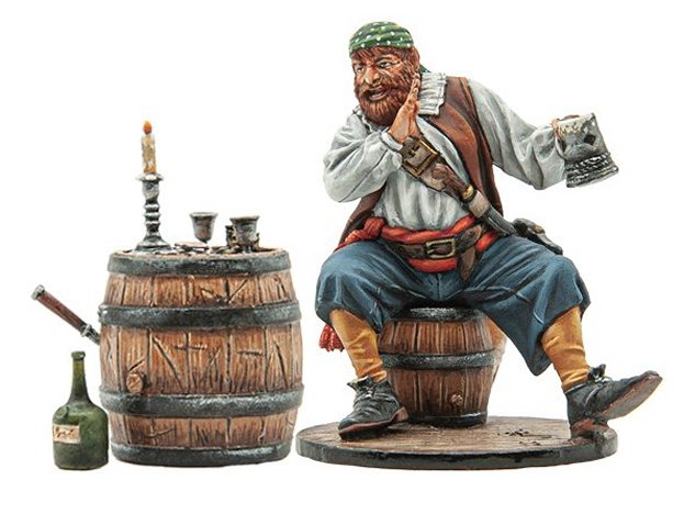 Pirate Playing Cards - Giving Advice with Barrel Table