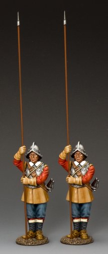 Two Standing Pikemen