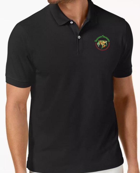 Treefrog Treasures Black Polo - 2XL Large