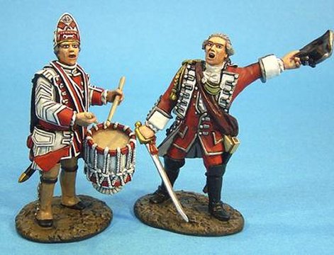47th Regiment of Foot, British Officer and Drummer