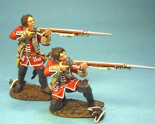 The 28th Regiment of Foot, Two Line Infantry Firing, Bare Headed