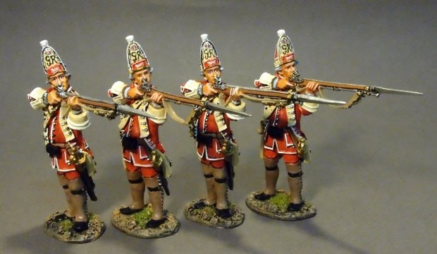 Louisbourg Grenadiers, 40th Regiment of Foot, Four Grenadiers