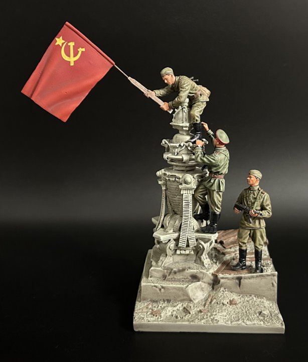 Red Army Raising a Flag Over Reichstag
