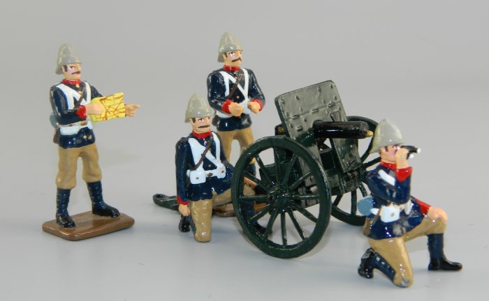 Royal Artillery Gun with 4 Man Crew