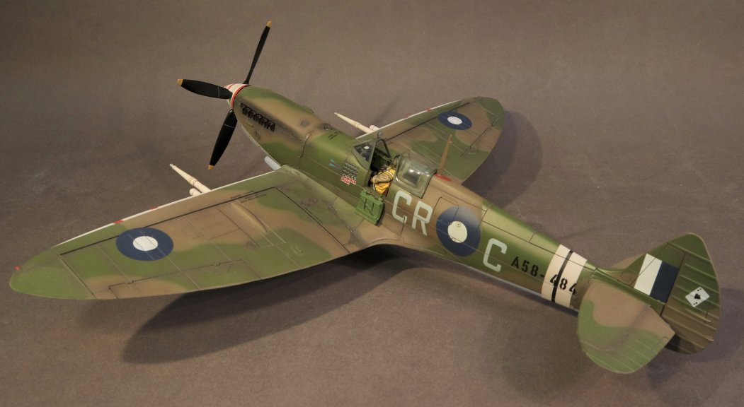 Supermarine Spitfire MK VIII, A58-484, 80 Wing, Morotai Island, April 1945