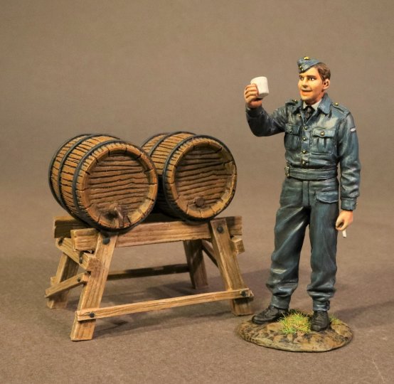 Ground Crewman with Beer Kegs