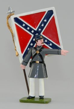 Regal Enterprises CSA Flag-bearer #4, American Civil War Glossy Finish – Hand Made in New Zealand