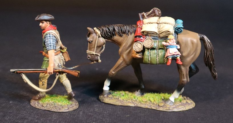 Settlers with Pack Horse