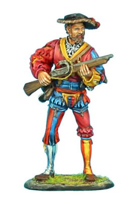 German Landsknecht Arquebusier Ready