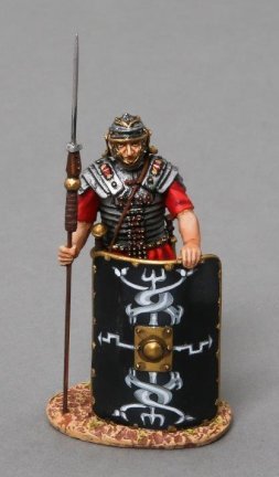 Legionnaire Standing Ready - Black Shield