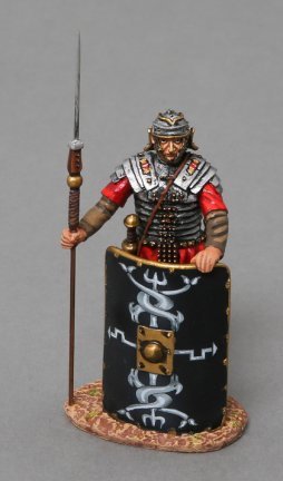 Legionnaire Standing Ready - Black Shield