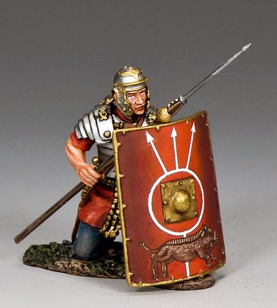 Roman Soldier Kneeling w/Pilum