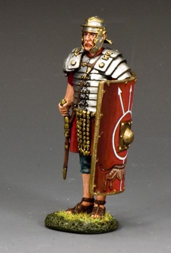 ‘At Attention’ Roman Legionary w/Gladius Sword