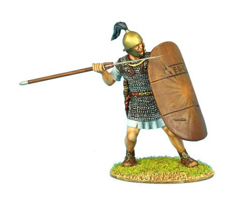 Caesarian Roman Legionary with Pilum and Shield Cover