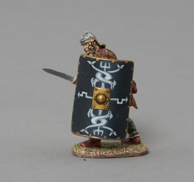 Legionnaire in Combat - 30th Legion Black Shield