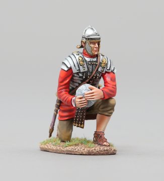 Kneeling Legionnaire with Rock