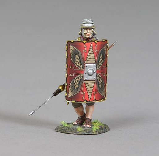 Advancing Legionnaire with Spear and Imperial Red Shield