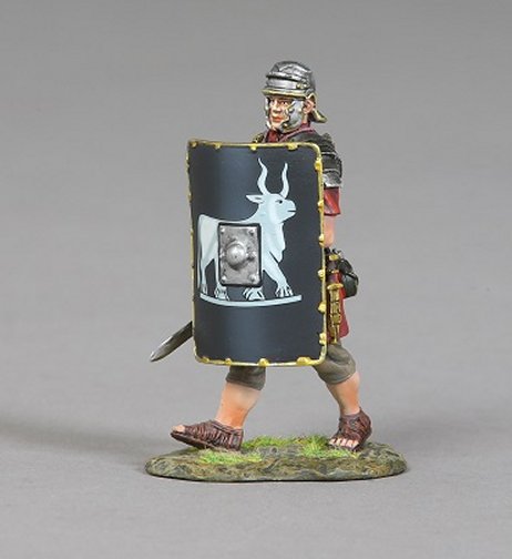 Advancing Legionnaire with Sword - 9th Legion Black Shield