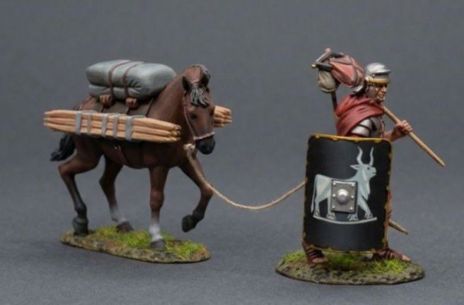 Roman with Pony - 9th Legion Black Shield