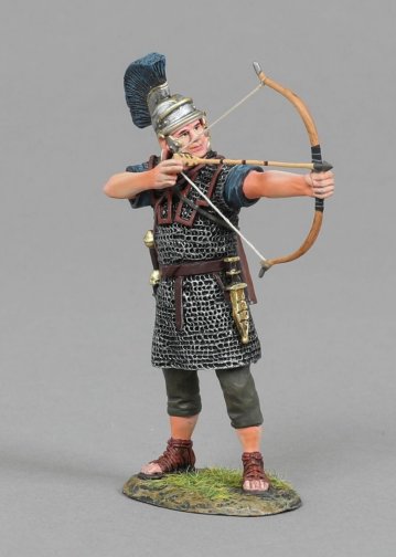 Standing Praetorian Archer Firing Straight Ahead