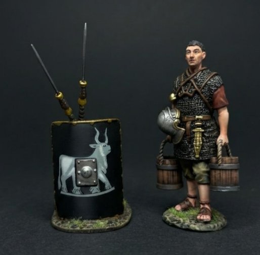 The Roman Water Carrier with Black Shield