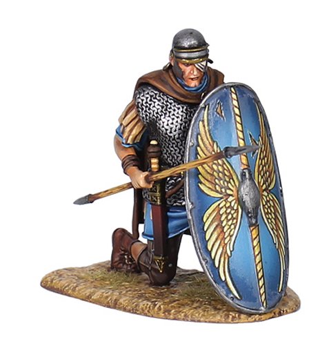 Roman Auxiliary Legionary Shield Wall - Front Rank V1 - Cohors II Flavia Bessorum