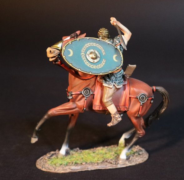 Roman Auxiliary Cavalry with Green Shield