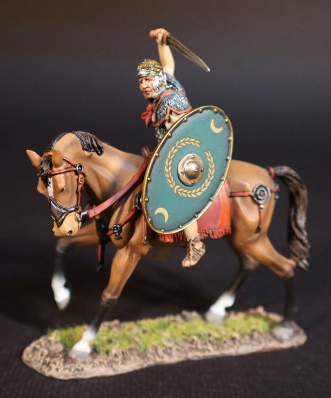 Roman Auxiliary Cavalry with Green Shield