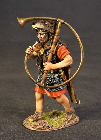 Cornicen in Red Tunic, Roman Army of the Late Republic