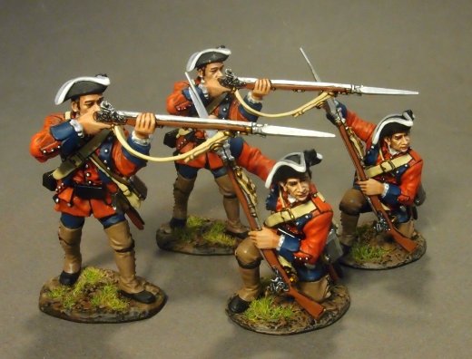 Four Line Infantry Skirmishing Set #1, 60th (Royal American), Regiment of Foot