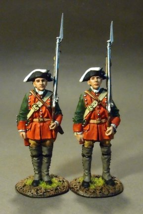 Two Line Infantry At Attention #2, Pennsylvanian Provincial Regiment