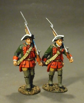 Two Line Infantry Marching, The Pensylvanian Provincial Regiment