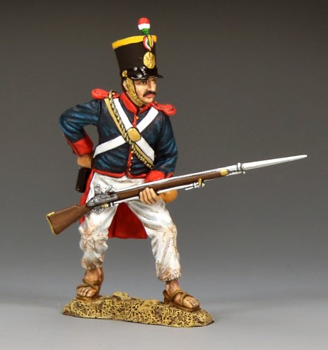 Santa Anna’s Soldier Reaching for a Fresh Cartridge