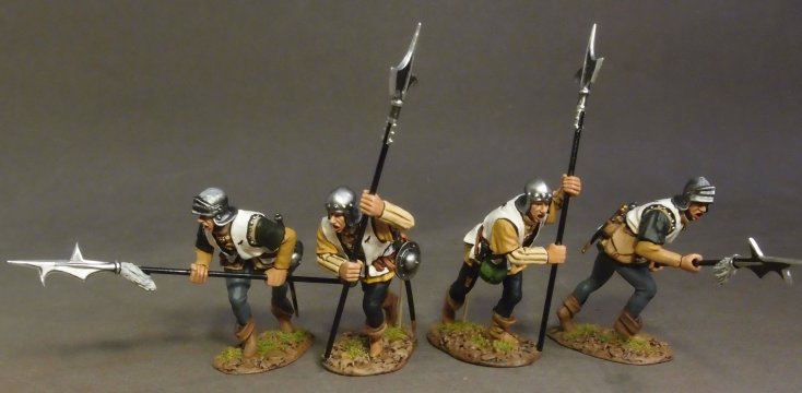 Four Billmen, The Retinue of Rhys Ap Thomas - Battle of Bosworth Field