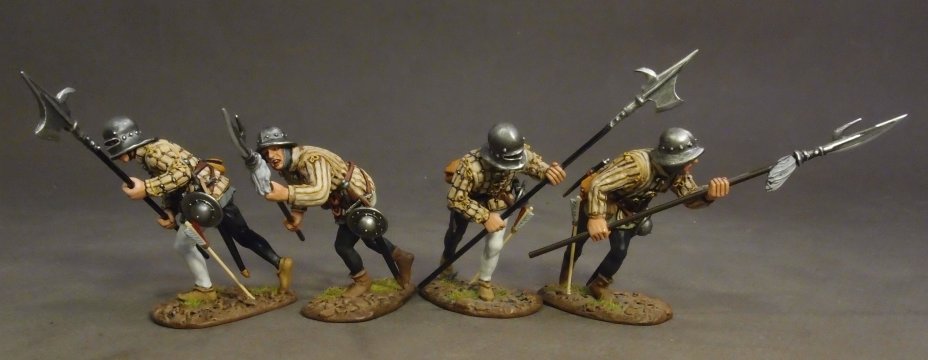 Four Billmen, The Retinue of Rhys Ap Thomas - Battle of Bosworth Field