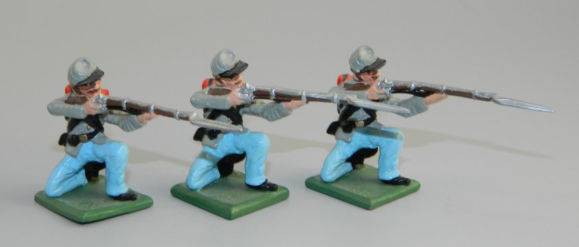 Three CSA Kneeling Firing