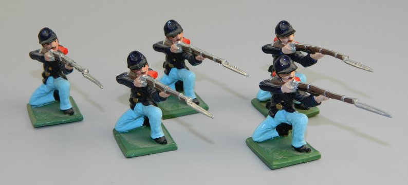 Five Union Kneeling Firing