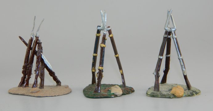 Three Rifle Stand Groups