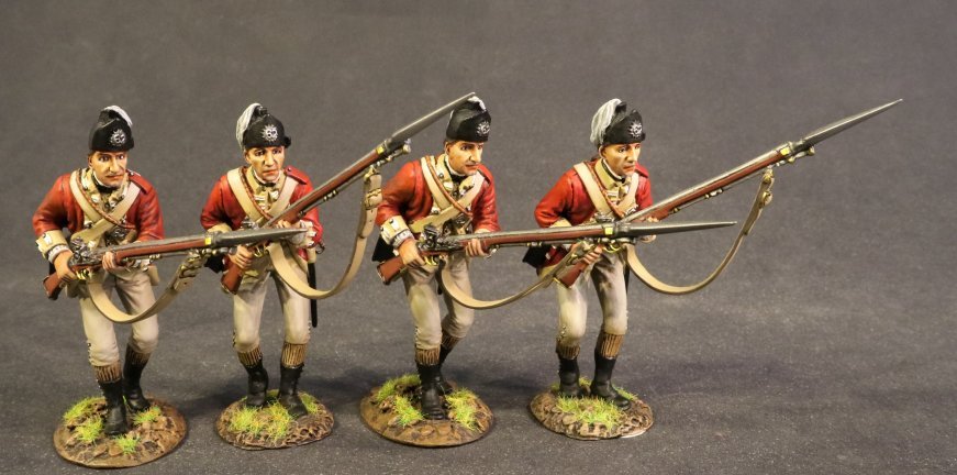Four Infantry Advancing, 62nd Regiment of Foot