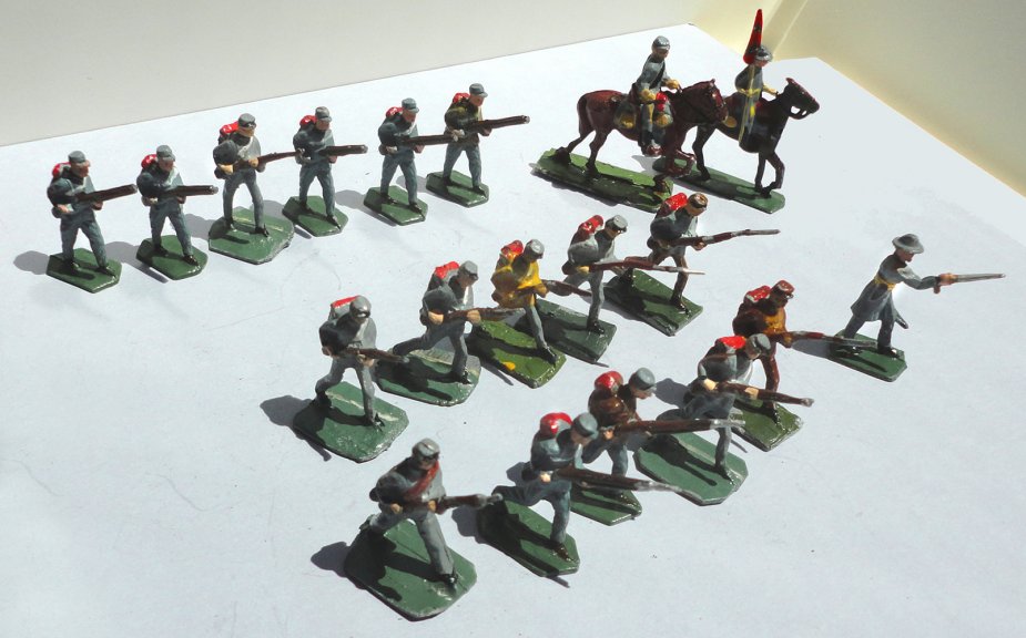 Confederate Civil War Soldiers - 30mm