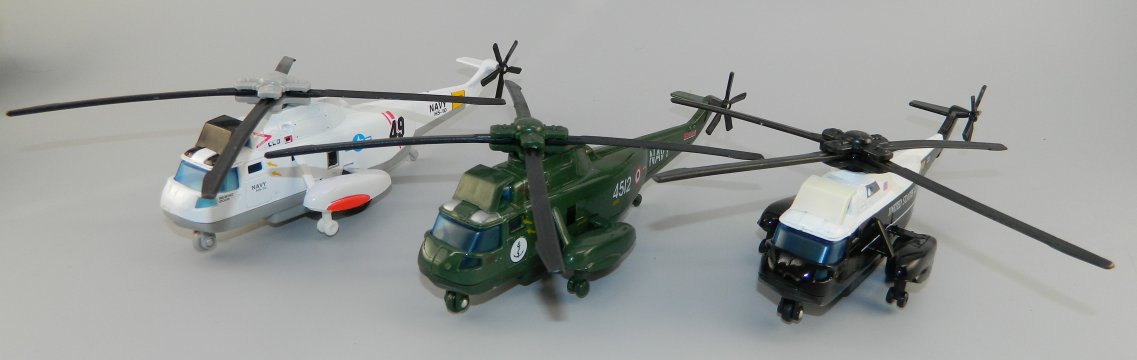 Six Super Copter Helicopters